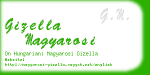 gizella magyarosi business card